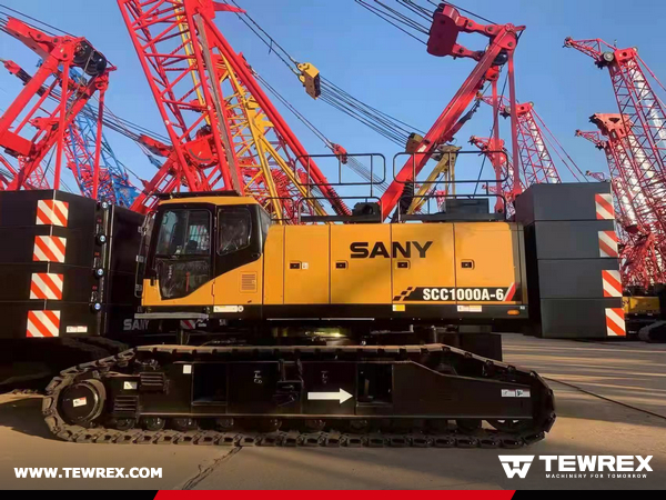 Egypt - 1 Unit SANY SCC1000A-6 60TON Crawler Crane & 2 SANY SCC1000A-6 100TON Crawler Crane & 1 SANY SCC1350A-6 135Ton Crawler Crane 