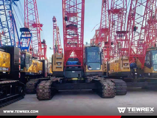 Egypt - 1 Unit SANY SCC1000A-6 60TON Crawler Crane & 2 SANY SCC1000A-6 100TON Crawler Crane & 1 SANY SCC1350A-6 135Ton Crawler Crane 