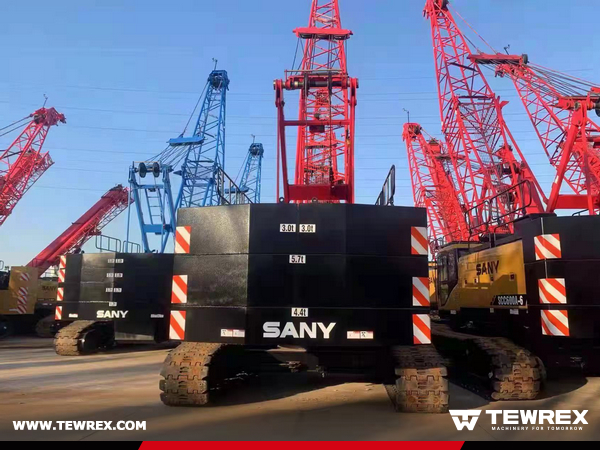 Egypt - 1 Unit SANY SCC1000A-6 60TON Crawler Crane & 2 SANY SCC1000A-6 100TON Crawler Crane & 1 SANY SCC1350A-6 135Ton Crawler Crane 